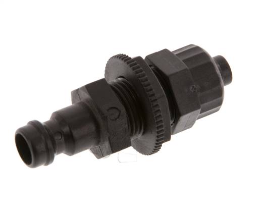 POM DN 5 Tapón de anclaje Tuerca de unión 6x8 mm Mampara