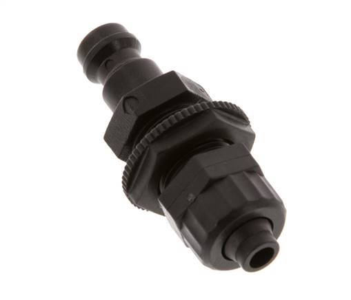 POM DN 5 Tapón de anclaje Tuerca de unión 6x8 mm Mampara
