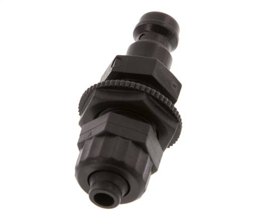 POM DN 5 Tapón de anclaje Tuerca de unión 6x8 mm Mampara