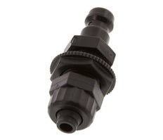 POM DN 5 Tapón de anclaje Tuerca de unión 6x8 mm Mampara