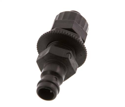 POM DN 5 Tapón de anclaje Tuerca de unión 6x8 mm Mampara