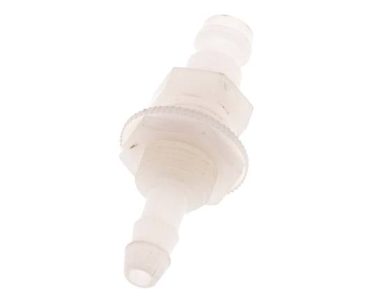 Tapón de acoplamiento de PVDF DN 5 Mampara de pilar de manguera de 6 mm