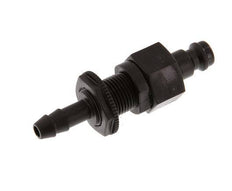 POM DN 5 Tapón de acoplamiento Pilar de manguera de 6 mm Cierre doble
