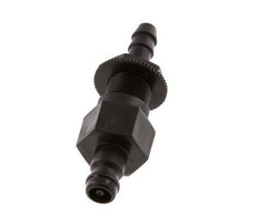 POM DN 5 Tapón de acoplamiento Pilar de manguera de 6 mm Cierre doble