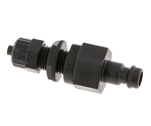 POM DN 5 Acoplamiento Tapón 4x6 mm Tuerca de racor Cierre doble