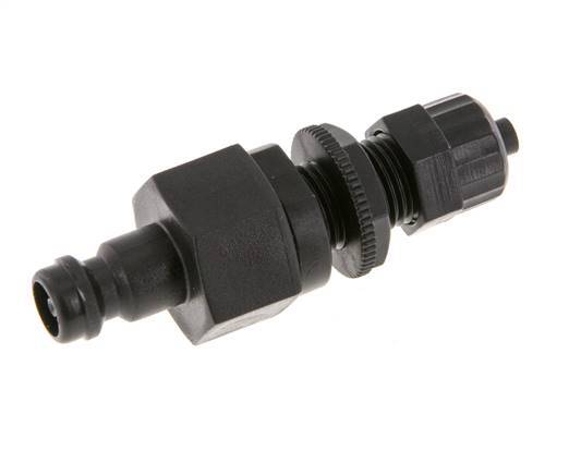 POM DN 5 Acoplamiento Tapón 4x6 mm Tuerca de racor Cierre doble