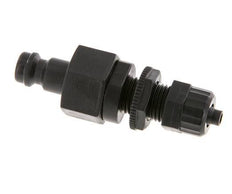 POM DN 5 Acoplamiento Tapón 4x6 mm Tuerca de racor Cierre doble