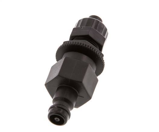 POM DN 5 Tapón de acoplamiento Tuerca de unión 6x8 mm Mampara de doble cierre