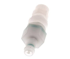 PVDF DN 5 Acoplamiento Tapón 4x6 mm Tuerca de racor Cierre doble