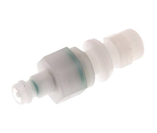 PVDF DN 5 Acoplamiento Tapón 4x6 mm Tuerca de racor Cierre doble
