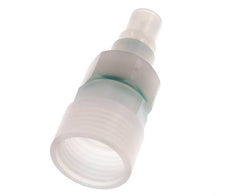 PVDF DN 7.2 Tapón de acoplamiento G 1/2 pulgadas rosca hembra doble cierre