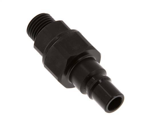 POM DN 7.2 Tapón de acoplamiento G 1/4 pulgadas rosca macho doble cierre