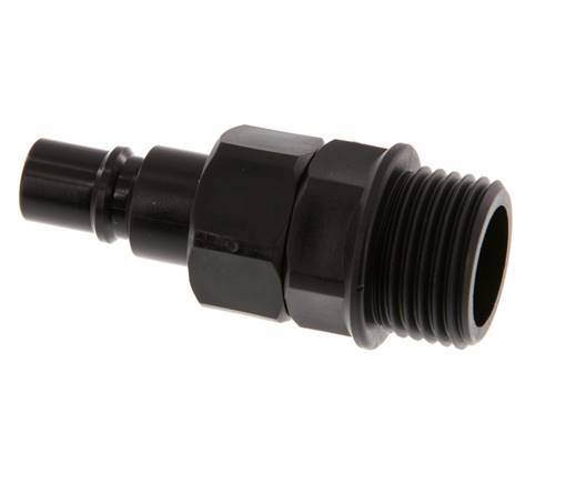POM DN 7.2 Tapón de acoplamiento G 1/2 pulgadas rosca macho doble cierre
