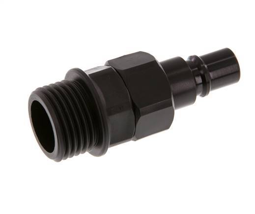 POM DN 7.2 Tapón de acoplamiento G 1/2 pulgadas rosca macho doble cierre