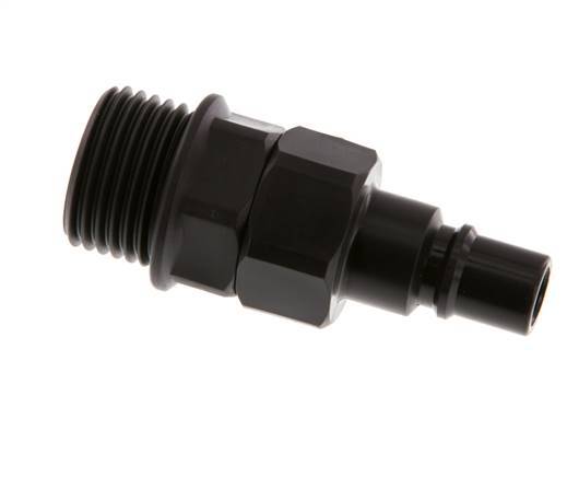 POM DN 7.2 Tapón de acoplamiento G 1/2 pulgadas rosca macho doble cierre