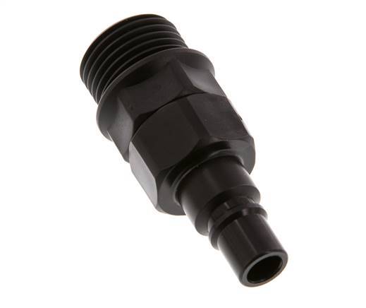 POM DN 7.2 Tapón de acoplamiento G 1/2 pulgadas rosca macho doble cierre