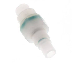 PVDF DN 7.2 Tapón de acoplamiento G 1/4 pulgadas rosca macho doble cierre