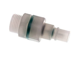 PVDF DN 7.2 Tapón de acoplamiento G 3/8 pulgadas rosca macho doble cierre