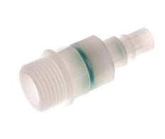 PVDF DN 7.2 Tapón de acoplamiento G 1/2 pulgadas rosca macho doble cierre