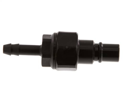 POM DN 7.2 Tapón de acoplamiento 6 mm Pilar de manguera Doble cierre