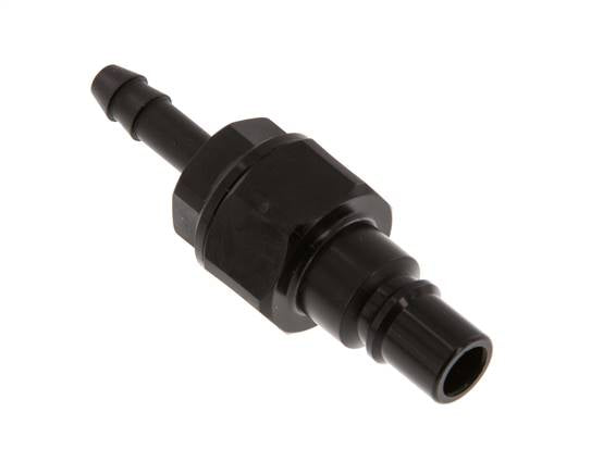 POM DN 7.2 Tapón de acoplamiento 6 mm Pilar de manguera Doble cierre