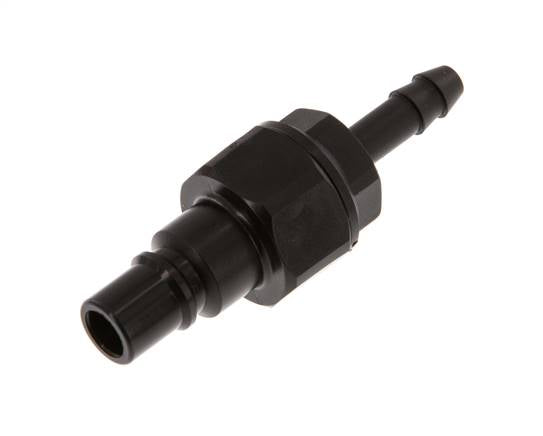 POM DN 7.2 Tapón de acoplamiento 6 mm Pilar de manguera Doble cierre