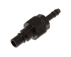 POM DN 7.2 Tapón de acoplamiento 6 mm Pilar de manguera Doble cierre