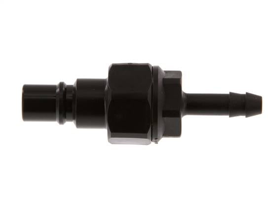 POM DN 7.2 Tapón de acoplamiento 6 mm Pilar de manguera Doble cierre