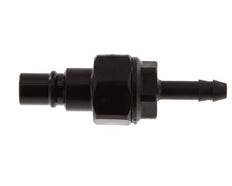 POM DN 7.2 Tapón de acoplamiento 6 mm Pilar de manguera Doble cierre