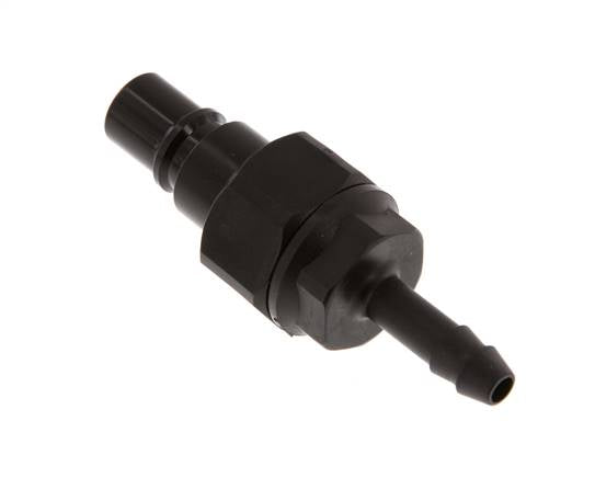 POM DN 7.2 Tapón de acoplamiento 6 mm Pilar de manguera Doble cierre