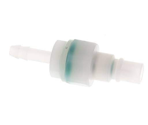 PVDF DN 7.2 Tapón de acoplamiento 6 mm Pilar de manguera Doble cierre