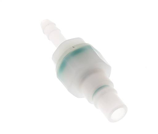 PVDF DN 7.2 Tapón de acoplamiento 6 mm Pilar de manguera Doble cierre