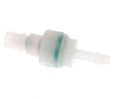 PVDF DN 7.2 Tapón de acoplamiento 6 mm Pilar de manguera Doble cierre