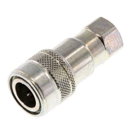 Acoplamiento hidráulico de acero DN 5 Enchufe G 1/8 pulgadas rosca hembra ISO 7241-1 B D 10,9mm