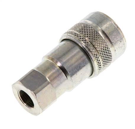 Acoplamiento hidráulico de acero DN 5 Enchufe G 1/8 pulgadas rosca hembra ISO 7241-1 B D 10,9mm