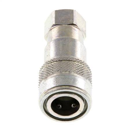 Acoplamiento hidráulico de acero DN 5 Enchufe G 1/8 pulgadas rosca hembra ISO 7241-1 B D 10,9mm