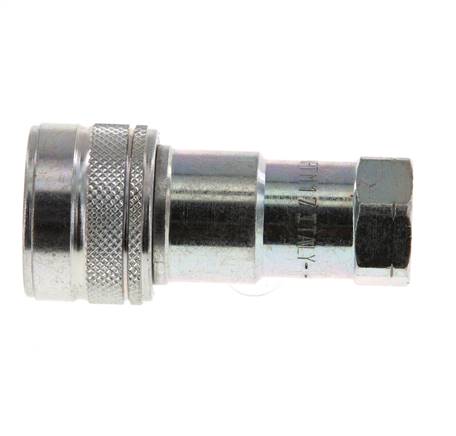 Acero DN 6.3 Acoplamiento hidráulico Enchufe de 1/4 de pulgada hembra NPT Rosca ISO 7241-1 B D 14.2mm