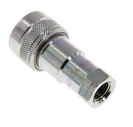 Acero DN 6.3 Acoplamiento hidráulico Enchufe de 1/4 de pulgada hembra NPT Rosca ISO 7241-1 B D 14.2mm