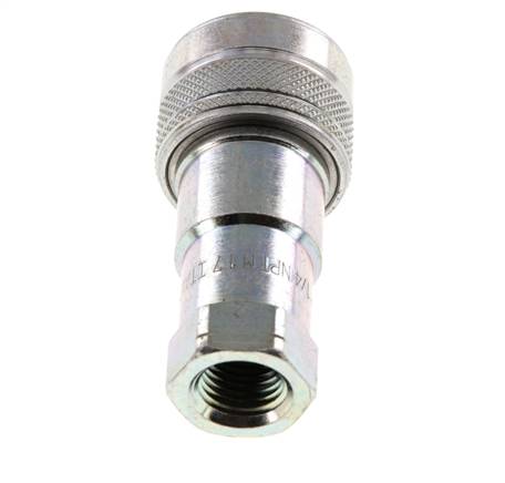 Acero DN 6.3 Acoplamiento hidráulico Enchufe de 1/4 de pulgada hembra NPT Rosca ISO 7241-1 B D 14.2mm