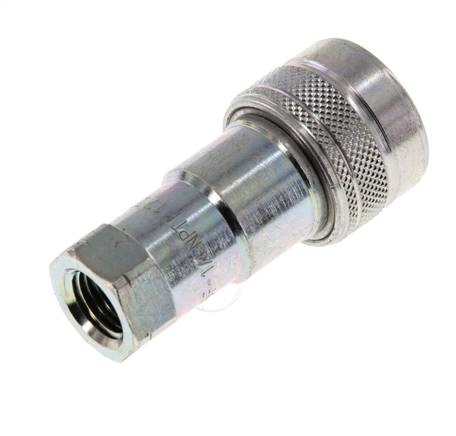 Acero DN 6.3 Acoplamiento hidráulico Enchufe de 1/4 de pulgada hembra NPT Rosca ISO 7241-1 B D 14.2mm