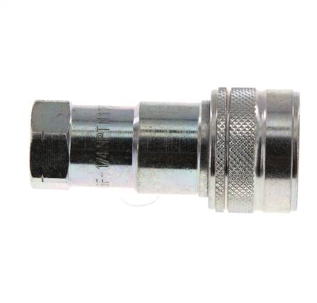 Acero DN 6.3 Acoplamiento hidráulico Enchufe de 1/4 de pulgada hembra NPT Rosca ISO 7241-1 B D 14.2mm