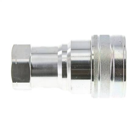 Acoplamiento hidráulico de acero DN 40 con rosca NPT hembra de 1 1/4 de pulgada ISO 7241-1 B D 44,5mm