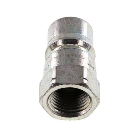 Acero DN 12.5 Acoplamiento hidráulico Enchufe de 1/2 pulgada rosca hembra NPT ISO 7241-1 B D 23.5mm