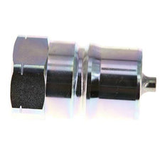 Acero DN 40 Tapón de acoplamiento hidráulico 1 1/4 pulgadas rosca hembra NPT ISO 7241-1 B D 44,5mm