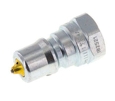 Acero DN 6.3 Acoplamiento hidráulico Enchufe G 1/4 pulgadas rosca hembra Eliminador de presión ISO 7241-1 B D 14.2mm