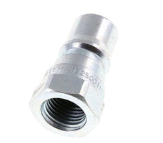 Acero DN 6.3 Acoplamiento hidráulico Enchufe G 1/4 pulgadas rosca hembra Eliminador de presión ISO 7241-1 B D 14.2mm
