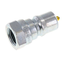Acero DN 6.3 Acoplamiento hidráulico Enchufe G 1/4 pulgadas rosca hembra Eliminador de presión ISO 7241-1 B D 14.2mm