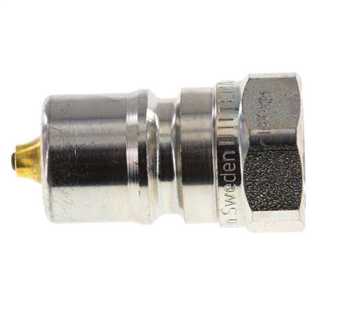 Acero DN 10 Acoplamiento hidráulico Enchufe G 3/8 pulgadas rosca hembra Eliminador de presión ISO 7241-1 B D 19,1mm