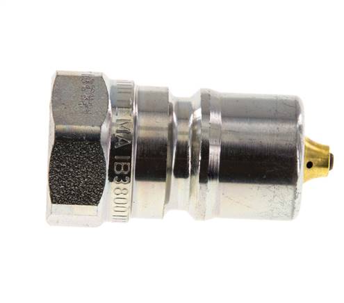 Acero DN 10 Acoplamiento hidráulico Enchufe G 3/8 pulgadas rosca hembra Eliminador de presión ISO 7241-1 B D 19,1mm