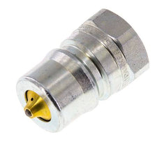 Acero DN 12.5 Acoplamiento hidráulico Enchufe G 1/2 pulgadas rosca hembra Eliminador de presión ISO 7241-1 B D 23.5mm